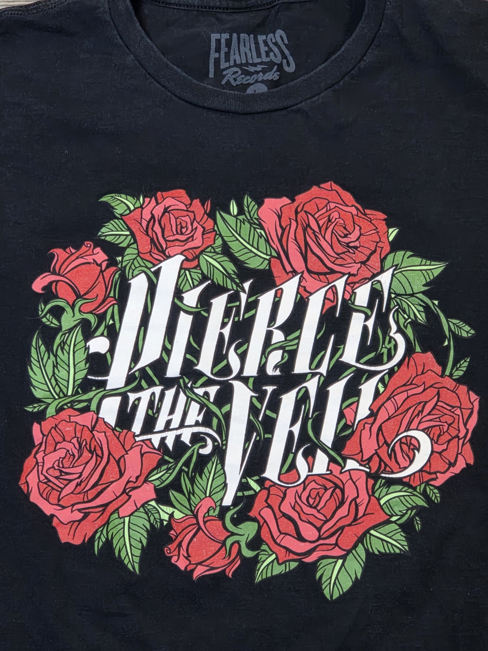 Pierce The Veil Women's Roses Graphic Band Tee Shirt Sz Md *READ (Hottopic)